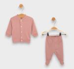 Rainy Baby Set cardigan 2 piese 48-68 cm. trandafir cenușiu