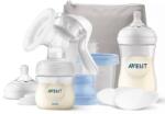 Philips Set pompă manuală pentru extragerea laptelui Natural Motion cu recipiente VIA și biberoane Natura 0563