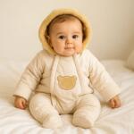 Rainy Pulover pentru bebeluși Cosmonaut Ursuleț pufos 56 - 86 cm crem