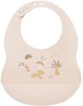 Nattou Bavețel pentru bebeluși Bib Printed Beige Bavata