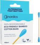 Nordics Bețișoare de urechi din bambus 100 buc. albastre
