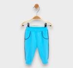 Rainy Pantaloni lungi pentru bebeluși cu bordură 62-92 cm turcoaz