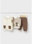 Mayoral Set sportiv cu vestă din 3 piese, culoare cacao 15-02640-089