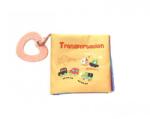 KikkaBoo Carte educativă din material textil cu perie de scărpinat Transportation 31201010273