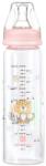 KikkaBoo Biberon din sticlă 240 ml Savanna Pink 31302020117