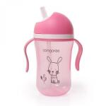 Cangaroo Pahar cu pai din silicon 300 ml roz 106617