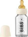 BIBS Biberon din sticlă anti-colici pentru bebeluși Complete Set 110 ml. Ivory