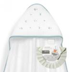 Interbaby Set prosop pentru bebeluși 100x100 cm + bonetă Estrella Luna Multicolor White/Green