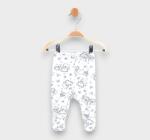 Rainy Pantaloni cu botoșei pentru bebeluși, 48-68 cm, Ursuleț albastru