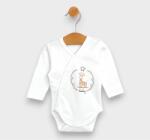 Rainy Premium Body pentru bebeluși Girafa cu închidere laterală 48-68 cm alb