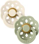 BIBS Boheme Suzetă din cauciuc 2 buc. (0-6 luni) Ivory/Sage