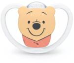 Nuk Suzetă din silicon Perfect Match 6-18 luni, 1 buc. , AIR, Winnie the Pooh, alb