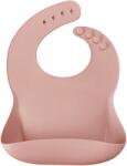 Minikoioi Bavețică moale din silicon cu buzunar Basics Bib Pinky Pink 101020052 Bavata