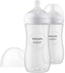 Philips Biberon pentru bebeluși Natural Response 3.0 cu tetină 3+ luni, 2 buc. , 330 ml, SCY906/02