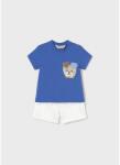 Mayoral Set pentru copii cu pantaloni scurți și tricou albastru 25-01216-073