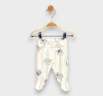 Rainy Premium Pantaloni cu botoșei pentru bebeluși cu talie pliabilă, Elefanți, 48-74 cm, verde