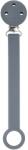 Nattou Clips din silicon pentru suzete Dark Grey