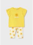 Mayoral Set pentru bebeluși din 2 piese cu pantalonii cu imprimeu, galben 26-01751-091
