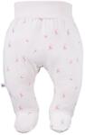 Eevi Pantaloni cu botoșei pentru bebeluși Petite flori crem, 56 cm