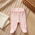 Rainy Pantaloni cu botoșei pentru bebeluși cu talie pliabilă, 48-74 cm, roz - visvitalisbaby - 18,32 RON