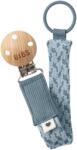 BIBS Clips pentru suzetă Paci Braid Petrol/Baby Blue