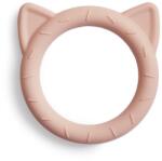 Mushie Jucărie de ros din silicon Cat Blush