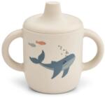 LIEWOOD Pahar din silicon Neil Sippy Cup Sea Creature/Sandy