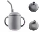 Zopa Pahar din silicon 2 în 1 Dove Grey