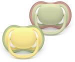 Philips Suzete ortodontice Ultra Air + cutie de sterilizare (18+ luni) culori pastelate, neutre, 2 buc. 00A. 0655.001