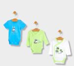 Rainy Set de body-uri 3 piese Baby Zebra verde 56-74 cm