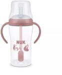 Nuk Biberon cu pai Perfect Match 8+ 260 ml Ursuleț, fetiță