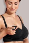 Carriwell Sutien fără cusături, căptușit, pentru gravide și mame care alăptează, cu bandă Carri-Gel Black 5714399034236