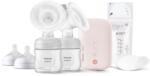 Philips Pompă electrică dublă Natural Motion + pungi pentru lapte matern, 5 buc. 00A. 0617.001
