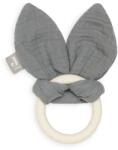 Jollein Jucărie de ros din silicon pentru bebeluși Bunny Ears Storm Grey