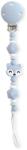 Saro Baby Clips din silicon pentru suzetă Foxy Blue