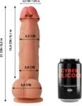Cyber Silicock Cyber Silicock-Saul Ultra Realist din Silicon Lichid Ultra Moale Dildo