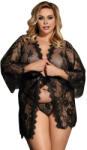 SUBBLIME Queen Plus Size-Queen Plus Peignoir Dantelat Maneci