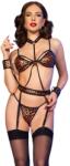 CHILIROSE Sets-CR-4838 Set Wildcat cu Cătușe, Sutien, Ciorapi