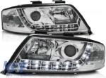 KITT Lightning Angel Eyes fényszóró Xenon, Audi A6 4B C5 (06.2001-05.2004) LHD és RHD modellekhez, fekete (HLAUA64BFLHID)