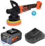  Cordless Dual Action Cam Polisher Ø150 With Adjustable Speed BL 20V With Battery 4.0A And Charger Krausmann U89720-00B (CGRCMAR6042953)