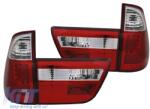  LED tuning hátsó lámpa szett BMW X5 E53 1999-2003 piros-fehér, bal és jobb (ABBMTX6010141)
