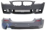 KITT Diffúzor fekete sport kipufogóvégekkel, M-performance 550i dizájn, BMW F10 F11 11-17 M-Sport/M-Tech (CORDBMF10MPDOTH11B)