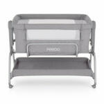 FEEDO Patut co-sleeper, Feedo, Cu sistem de leganare, Inaltime adjustabila pana la 57-69 cm, sustine pana la 9 kg, 0 luni+ Gri (225206)