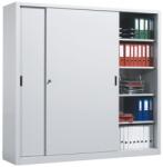 Plus Mobilier Dulap metalic Premium Asamblat usi culisante 8 rafturi, 1800x450x2000 mm (LxlxH), 50 kg/polita, PLUS gri 2 8 1800x450x2000 50 kg Dulap metalic usi glisante (61004417) Dulap arhivare