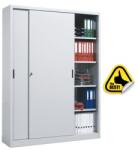 Plus Mobilier Dulap metalic Premium Asamblat usi culisante 8 rafturi, 1500x450x2000 mm (LxlxH), 50 kg/polita, PLUS gri 2 8 1500x450x2000 50 kg Dulap metalic usi glisante (61004416) Dulap arhivare