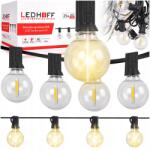 Ledhoff Kerti fényfüzér Kerek lámpák 7, 3m 25x 1W Led izzó teraszra (GL-B0725-F)