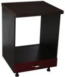 Spectral Mobila Corp pentru cuptor incorporabil cu sertar Zebra, Wenge/MDF Rosu cu blat negru, 60 x 85 x 60 cm