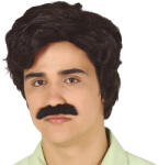 Guirca Perucă cu musteată Pablo Escobar