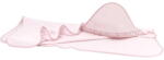 MimiNu Prosop cu gluga, MimiNu, Cu volanas, 100x100 cm, bumbac si thermo fleece, Colectia Royal, Powder Pink (6426972010818) Prosop