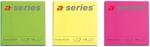 A-series Notite adezive A-Series, 75x75 mm, diverse culori neon (AY000805B)